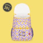 Legami - Zaino Termico Cooler Backpack, Tema Daisy, Resistente, Termoisolante, Antigoccia, Capiente, Scomparto principale, Tasca centrale, 2 Tasche Laterali, 29 x 35 x 21 cm - immagine 6