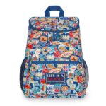 Legami - Zaino Termico Cooler Backpack, Tema Travel Stickers, Resistente, Termoisolante, Antigoccia, Capiente, Scomparto principale, Tasca centrale, 2 Tasche Laterali, 29 x 35 x 21 cm