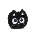 MOFU MOFU - Portamonete Plush Ufficiale Mofu Mofu, con Peluche 3D, Pratica Chiusura a Zip, Patch Logo sul Retro, 18x12x28h cm