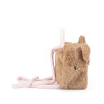 MOFU MOFU - Zaino Sagomato Plush Ufficiale Mofu Mofu, Ideale per Asilo e Tempo Libero, con Manici Regolabili e Pratica Chiusura a Zip, 24x19h cm - immagine 3