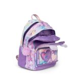 MOFU MOFU - Zaino Scuola Ufficiale Mofu Mofu, con 2 Ampi Spazi Centrali, Capiente Tasca Frontale, Spallacci Regolabili e Imbottiti, Retro e Fondo Termoformati, 32x43Hx23cm, Lilla - immagine 3