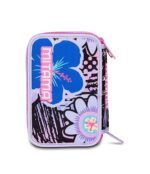Mitama Astuccio Scuola 3 Scomparti, FLOWER FASHION, Contenuto 47 pz, Completo di Matite, Pennarelli, Portapenne Scuola Elementare Bambina - immagine 8