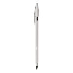 PENNA A SFERA BIC RICARICABILE RECHARGEABLE CRISTAL IN METALLO RE-NEW 1 MM NERO CON 2 REFILL SCEGLIE CARTOLERIA TIZIANA - immagine 4