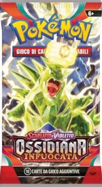 Pokémon Scarlatto e Violetto OSSIDIANA INFUOCATA - 1 Una Busta Pacchetto ITALIANO da 10 carte - Artwork RANDOM Casuale - Bustina Booster (ITALIANO)
