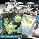 Pokémon: collezione con adesivi (Reuniclus) dell’espansione Scarlatto e Violetto - Luce Nera del GCC Pokémon (una carta promozionale olografica e tre buste di espansione)
