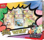 Pokémon: collezione con spilla deluxe Compagni d’avventura dell’espansione Megaevoluzione - Ascesa Eroica del GCC Pokémon (3 carte promozionali olografiche, 1 spilla deluxe e 5 buste di espansione) - immagine 4