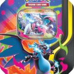 Pokémon: scatola da collezione Mega Charizard/Mega Charizard X-ex del GCC Pokémon (quattro buste di espansione e una carta promozionale olografica), Edizione in Italiano