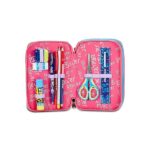 SJ Ever Astuccio Scuola 3 Zip, Blu, GoalStreet Boy, Portapenne Triplo Scomparto Completo Di Penne, Matite, Colori, Accessori Zaino, Elementari, Medie, Bambino - immagine 6