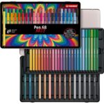 STABILO Pen 68 - Pennarello Premium - ARTY - Scatola in Metallo da 40 - Colori Assortiti