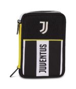 Seven Juventus Astuccio Scuola 3 Zip, Nero, Portapenne Triplo Scomparto Completo Di Penne, Matite, Colori, Scuola Elementare, Bambino, Calcio - immagine 7