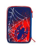 Seven Spiderman Astuccio Scuola 3 Zip, Blu, Portapenne Triplo Scomparto Completo Di Penne, Matite, Colori, Accessori Zaino, Scuole Elementari, Bambino - immagine 8