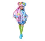 Simba - Bambola Kawaii Hi Mia, bambola fashion da 26 cm, lunghi capelli rosa e blu, ispirata al trend giapponese Kawaii, per bambini dai 4 anni in su, 105953974 - immagine 4