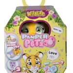 Simba, Pamper Petz Tigre, 105953575, simpatico animaletto con pannolino con funzione color-change, zampa magica, tre sorprese, 15 cm, dai 3 anni