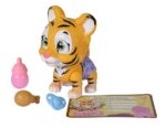 Simba, Pamper Petz Tigre, 105953575, simpatico animaletto con pannolino con funzione color-change, zampa magica, tre sorprese, 15 cm, dai 3 anni - immagine 3