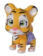 Simba, Pamper Petz Tigre, 105953575, simpatico animaletto con pannolino con funzione color-change, zampa magica, tre sorprese, 15 cm, dai 3 anni - immagine 4
