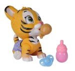 Simba, Pamper Petz Tigre, 105953575, simpatico animaletto con pannolino con funzione color-change, zampa magica, tre sorprese, 15 cm, dai 3 anni - immagine 5
