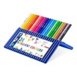 Staedtler - Matite Colorate con Mina Resistente, Colori a Matita con Astuccio Incluso, Set Matite da Disegno Ideale per Cancelleria Scuola Università Ufficio, Matite Triangolari per Bambini, 24 Pezzi - immagine 4