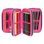 TOKIDOKI - Astuccio Scuola Ufficiale Tokidoki, Astuccio 3 Scomparti Bambina con Set Cancelleria, Penna Cancellabile Blu e Rossa ed Etichette Portanome Adesive, Pratica Chiusura a Zip, 20x13Hx7 cm - immagine 6