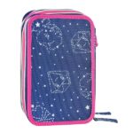 TOKIDOKI - Astuccio Scuola Ufficiale Tokidoki, Astuccio 3 Scomparti Bambina con Set Cancelleria, Penna Cancellabile Blu e Rossa ed Etichette Portanome Adesive, Pratica Chiusura a Zip, 20x13Hx7 cm - immagine 7